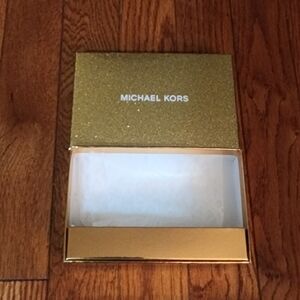 Michael Kors Gold Shimmer Gift Box Empty